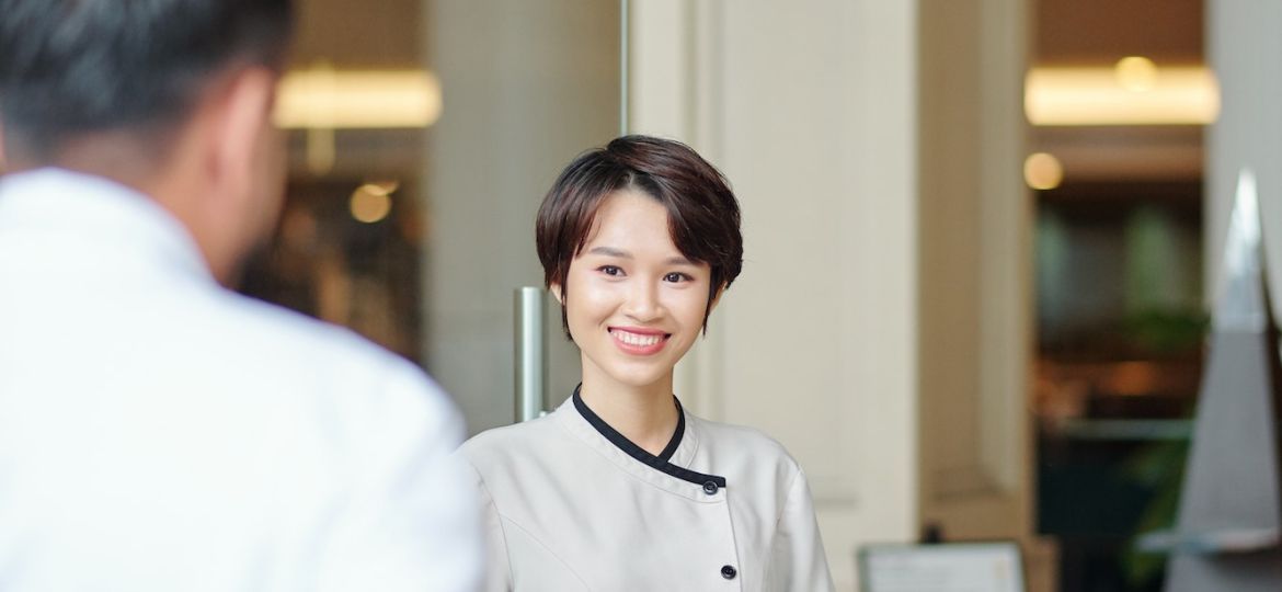 Hospitable hotel concierge